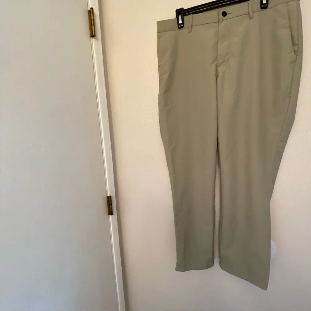 Banana Republic tan stretch Chino khaki work golf Pants 34x30